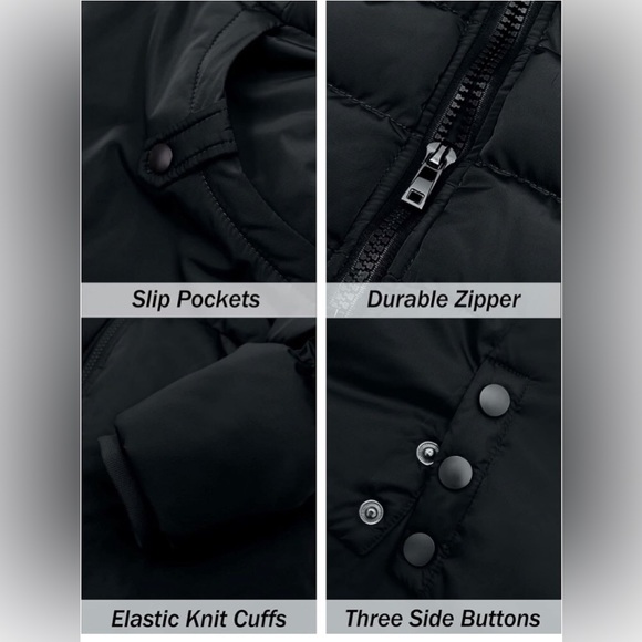 NWT CHERFLY Women’s Long Length Puffer Coat - Picture 6 of 16